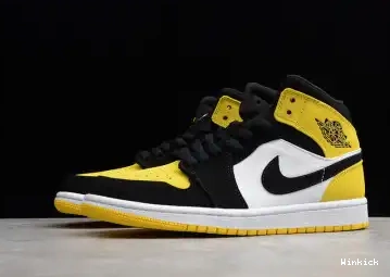 071 TOE JORDAN AIR 1 WHITE YELLOW 852542 BLACK 0531